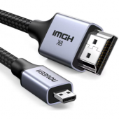 Ugreen Cablu Video Ugreen HD164, HDMI tata - micro HDMI tata, rezolutie 8K 60Hz, lungime 2 m