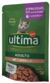 ULTIMA Plic hrană umedă pentru pisici Sterilizate, cu Miel 85g