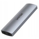 UNITEK Rack hard disk extern, Unitek, M.2 NVMe, USB 3.2 Gen2 Type-C, Argintiu