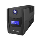 UPS Power Walker Line-in, 360W/600VA, 230V, LCD, Negru