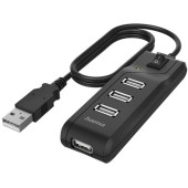 USB 2.0 4 port On/Off Switch Black