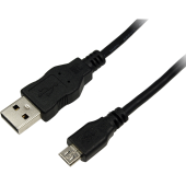 USB 2.0 Male tip A - microUSB 2.0 Male tip B, 1m, negru