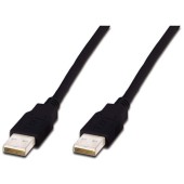 USB 2.0 tip A Male - USB 2.0 tip A Male 1.8m, Negru