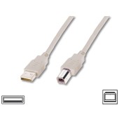 USB 2.0 tip A Male - USB 2.0 tip B Male 5m, Gri