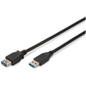 USB 3.0 Male tip A - USB 3.0 Female tip A, 1.8m, negru