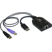 USB DisplayPort Virtual Media KVM Adapter with Smart Card Support