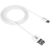 USB Male la microUSB Male, 1 m, White