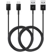 USB Male la USB-C Male, 1.5 m, Black pachet cu 2 bucati