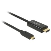 USB Male tip C - HDMI Male, 2m, negru, 4K 60Hz