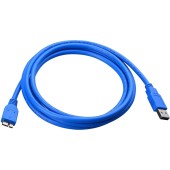 USB3.0 Stecker Typ A Micro B, 2m blau