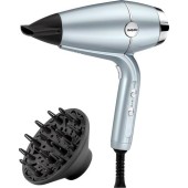 Uscator de par BaByliss Hydro Fusion D773DE , 2100W, 2 viteze, 3 trepte de temperatura, cool shot, difuzor, Tehnologie Ionica cu Plasma, Bleu