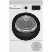 Uscator de rufe Beko BM3T40230W, Pompa de caldura, 10 kg, 15 programe, Clasa A++, Hygienic Drying, RecycledDry, Aquawave (Alb)