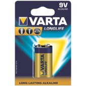 VARTA alcaline batteries Hi-voltage 9V (typ 6LR61) 1pcs longlife