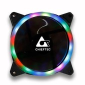 Ventilator Chieftec AF-12-RGB, 120mm, 1200RPM (Negru)