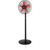 Ventilator cu picior Taurus Boreal 16C Elegance, 50 W, 3 viteze, 40 cm (Negru/Rosu)