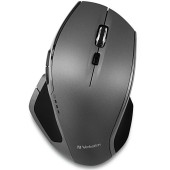 Verbatim Mouse wireless Verbatim Deluxe, 1600 dpi, 8 butoane, Gri