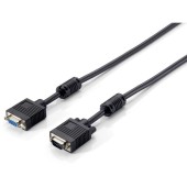 VGA HD15m/HD15f with ferrite core 1.8m Negru