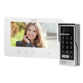 Videointerfon SCUTI ORNO OR-VID-VP-1073/W, LCD 7inch, control automat al portilor, 16 sonerii, functie intercom (Gri/Alb)