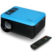 Videoproiector LENCO LPJ-500BU, Full HD (1920 x 1080), VGA, HDMI, USB, Bluetooth 5.0, 2800 lumeni, DVD Player (Negru/Albastru)