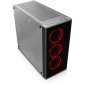 VIER Midi Tower RGB Negru ATX/M-ATX/ITX