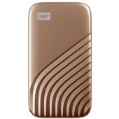 Western Digital SSD Extern WD My Passport™ 2TB, USB 3.2 Gen2 Type-C/A, NVMe, Gold