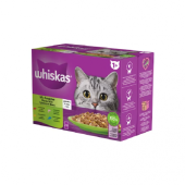 Whiskas Adult, hrana umeda pentru pisici, plic selectii carne, 12x85 gr