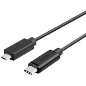 Y-C473BK 1 m USB 2.0 USB C Micro-USB B Black