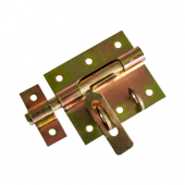 Zavor zincat pentru poarta , inchidere cu lacat, 100 mm