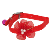 Zgarda chinga pentru caini cu floare